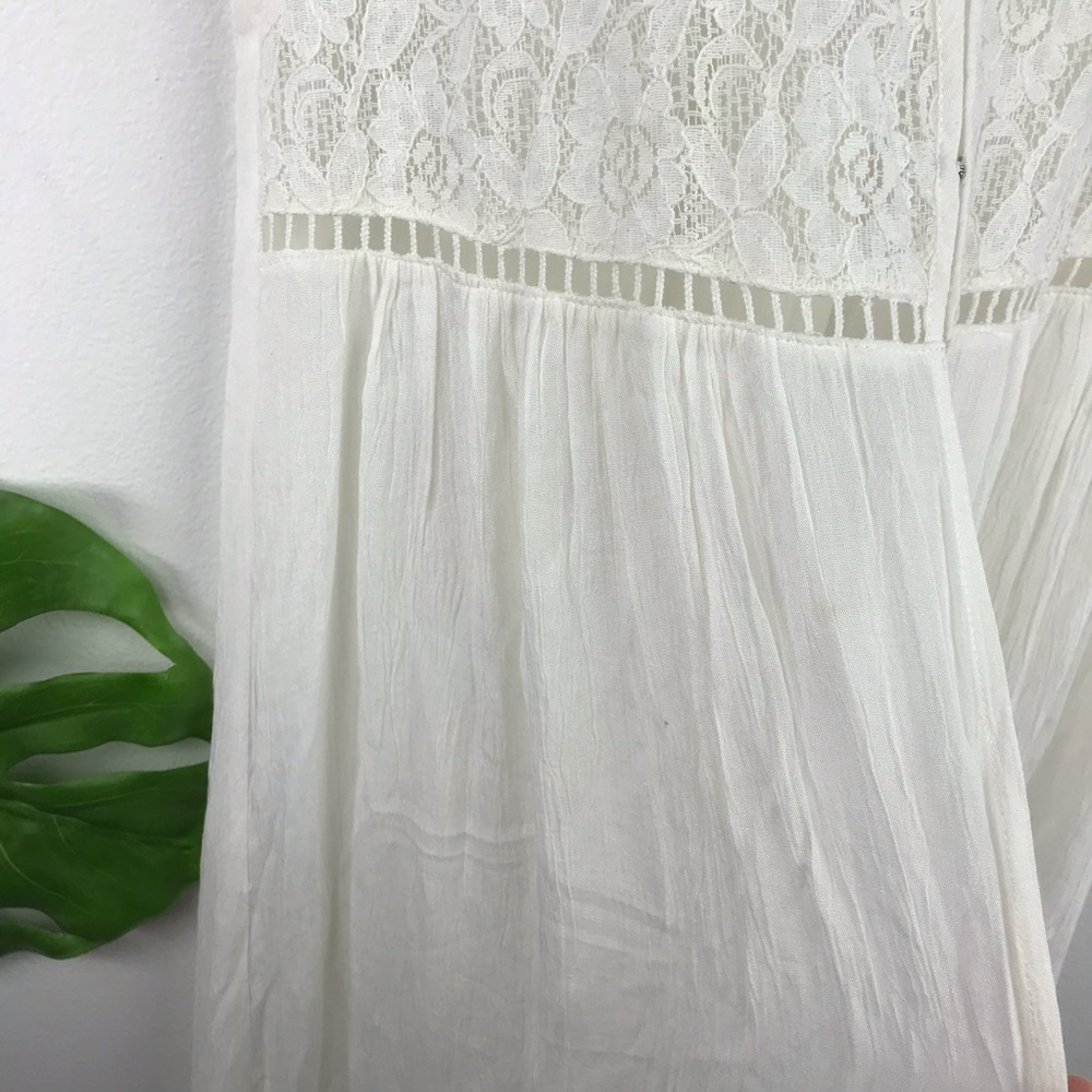 BOHO OFF WHITE SLEEVELESS LAYERING JACKET - Picture 5 of 6